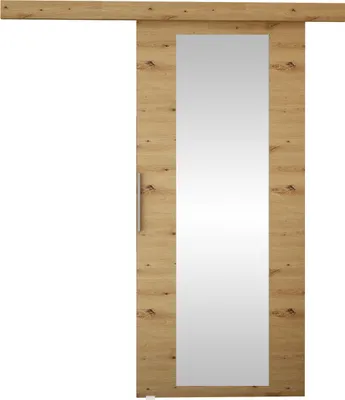 Produktbild von MIRJAN24 Schwebetür Rubi IV, Stilvoll Zimmertür, Praktisch Wohnzimmer Tür vom Hersteller (Farbe: Artisan Eiche + Spiegel)