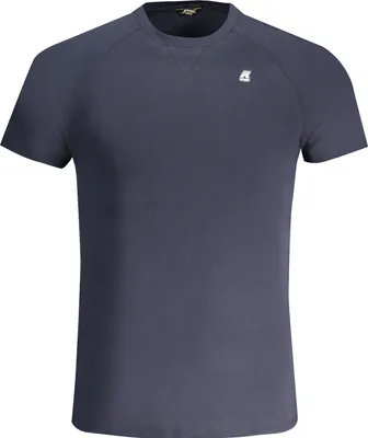 Produktbild von Herren Kurzarm T-Shirt Blau mit Rundhals und Logoapplikation