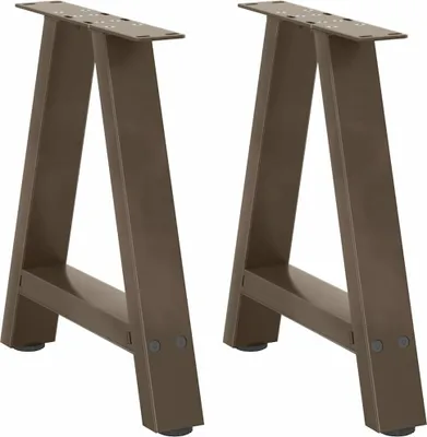 Produktbild von Couchtischbeine A-Form 2 Stk. 38x(42-43) cm Stahl