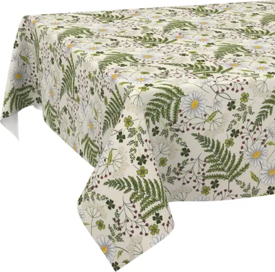 Produktbild von Tischdecke Garten Botanik Grün 2000x140cm Schnittkante Wasserabweisend abwaschbar