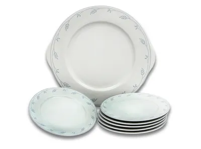 Produktbild von Thun Opal Kuchenset, blaue Stämme, 7-teilig