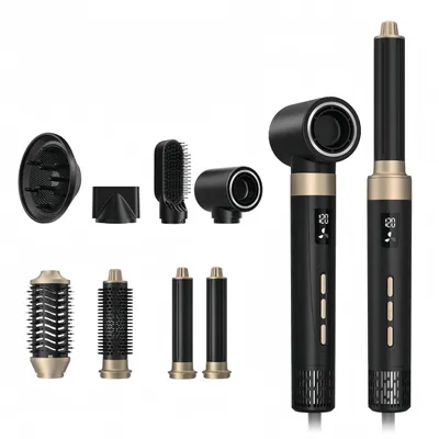 Produktbild von 8-in-1 Haartrockner,1600W,hair curler,Stylingbürsten für Trocknen, Locken,Glätten, Styling