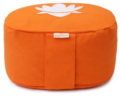 Zdjęcie produktu dla yogabox Poduszka do jogi owalna Lotus Stick BASIC – pomarańczowa 28 x 23 x 13 cm Łuski gryki