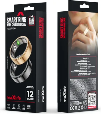 Obrázok produktu pre Inteligentný prsteň Maxlife MXSR-100 zlatý veľkosť 9