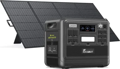 Produktbild von FOSSiBOT F2400 Solární úložiště 2400W (4800W Peak) Solární generátor 2048Wh Napájecí stanice LiFePO4 Mobilní zdroj energie Nouzový generátor energie se 420W solárním panelem