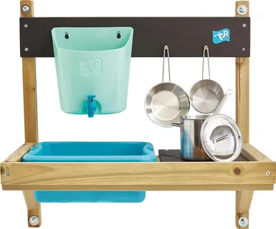 Produktbild von TP Toys | Spielküche - Holz - 56 cm - Kreatives Spielen im Freien - Mit Zubehör für Kinder