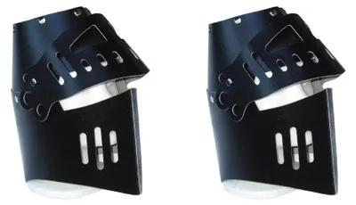Produktbild von BestSaller 1301 Ritterhelm mit Klapp-Visier für Kinder, stabiler Karton, schwarz (2 Stück)