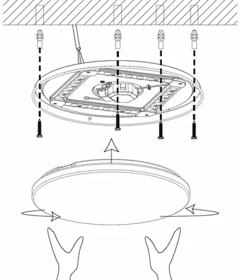 Obrázok produktu pre Okrúhle stropné svietidlo LED POGLIOLA-S, 50 x 8 cm