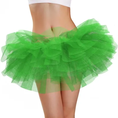 Produktbild von Phantomon Tutu-Rock für Damen, Teenager, klassisch, elastisch, 5 Schichten, Tüll