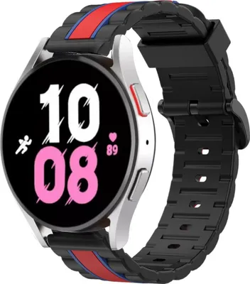 Produktbild von Strap-it Samsung Galaxy Watch 5 - 44mm Special Edition Band (Schwarz/Rot)