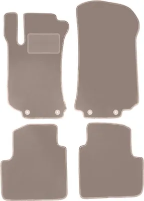 Obrázek produktu pro Velurové autokoberce pro minivan Mercedes R V251 / R251 (2005-2013) - béžová sada koberečků LUX (4 kusy)
