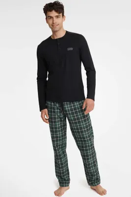 Obrázek produktu pro Pánské pyžamo 40946 Usher Černá 2XL