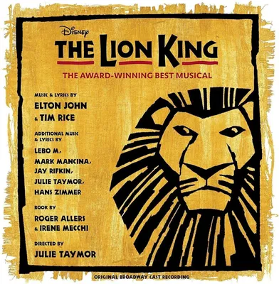 Image de Original Broadway Cast - Lion King / O.B.C.R. (Gold and Black Splatter Coloured) (Limited Edition) (2 LP)