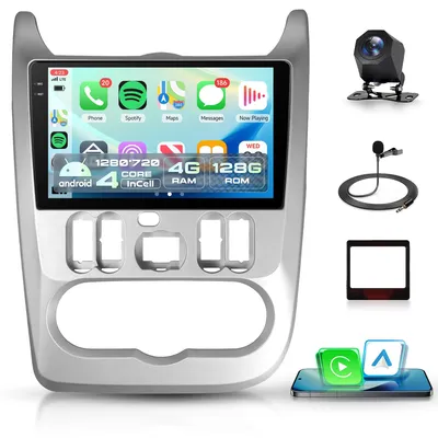 Immagine prodotto di Autoradio Android con CarPlay wireless - 4G+128G, display da 9 pollici, compatibile con modelli 1 (2009-2015)