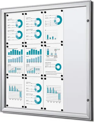 Produktbild von Showdown Displays Schaukasten für Innen/Außen - 12x DIN A4 - B1