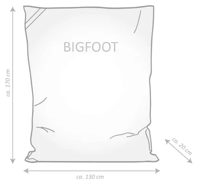 Produktbild von Sitting Point BigFoot Scuba 130 x 170 cm,  Khaki 130x170cm