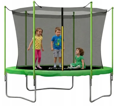 Zdjęcie produktu dla Trampolina ogrodowa dla dzieci Fitness-Star 183cm 6ft z siatką wewnętrzną