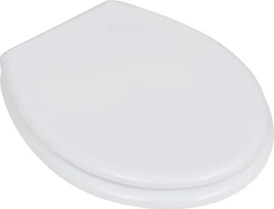 Produktbild von vidaXL Toilettensitz MDF Deckel Schlichtes Design Weiß