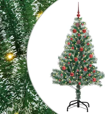 Zdjęcie produktu dla vidaXL Sztuczna choinka ze śniegiem i oświetleniem LED 150 cm