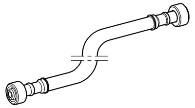 Produktbild von Grohe Rapid Pro / Rapid SL / Uniset Anschlussschlauch für WC-Spülkasten 6-9 l chrom - 42233000