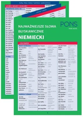 Produktbild von Niemiecki w pigułce najważniejsze słowa i zwroty