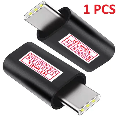 Produktbild von USB-C auf IOS Adapter kompatibel mit iPhone 15 und 16 Modelle Laden - Schwarz