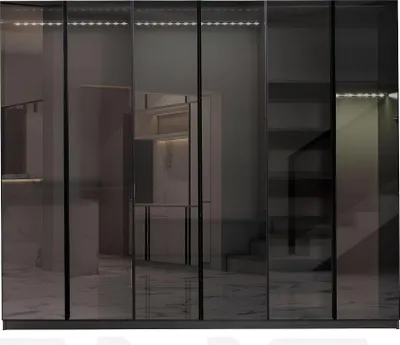 Produktbild von Moderner Grauer Kleiderschrank Schlafzimmer Schränke Designer Einrichtung