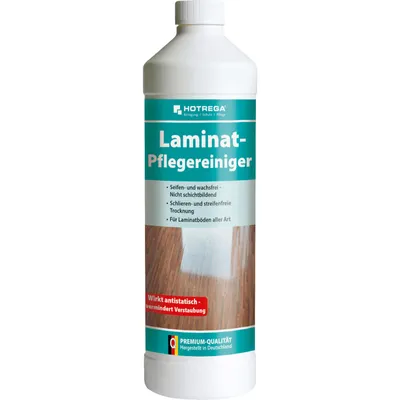 Produktbild von HOTREGA Laminat Pflegereiniger Konzentrat 1 Liter - Profi Laminatboden-Reiniger