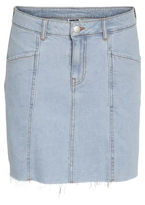 Produktbild von NOISY MAY Jeansrock mit Fransensaum und fünf Taschen Größe: S