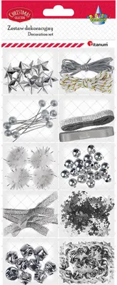 Image de Set de décoration de Noël - argent