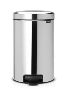 Image de Brabantia 113581 poubelle 12 L ronde en acier inoxydable
