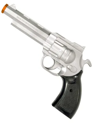Immagine prodotto di Gangster revolver argento-nero 18 cm