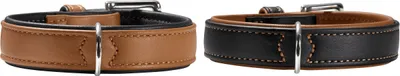 Produktbild von Hunter Halsband Canadian versch. Farben und Größen, Größe:45, Farbe:schwarz/cognac
