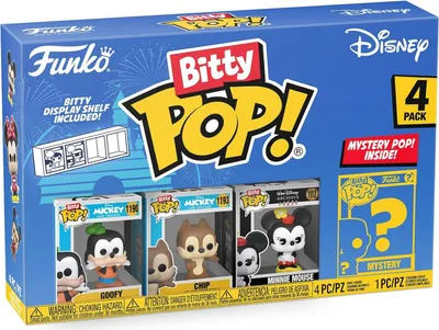 Produktbild von Disney Goofy Minnie Moise Pop 4er Pack - Bitty Pop! Funko