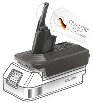 Produktbild von CELLONIC DeWalt 18V-20V kompatibel mit Dyson V7 und V8 Akku Adapter (18V ) oder Milwaukee (18V)