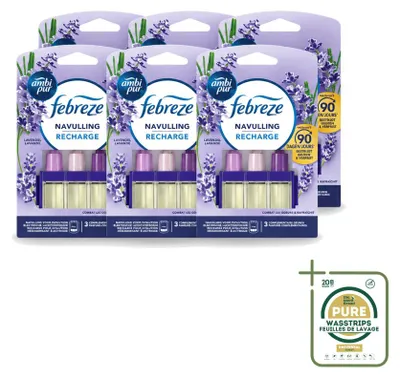 Image de 6 recharges Ambi Pur 3Volution, parfum lavande, 20 ml - Pack de 6
