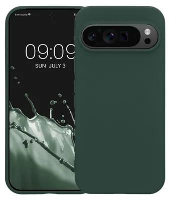 Produktbild von kwmobile Hülle kompatibel mit Google Pixel 9 / Pixel 9 Pro Hülle - gummierte TPU Silikon Handyhülle - Schutzhülle für kabelloses Laden - Case in