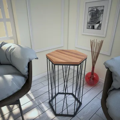Produktbild von Skye Decor, Cetrus - Walnut, Beistelltisch, Nussbaum, 100 % MELAMINBESCHICHTETE SPANPLATTEN, 40 x 35 x 62 cm