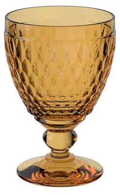 Produktbild von Villeroy & Boch - Boston Saffron Wasserkelch Gelb, Spülmaschinenfest, Glas, Wasserglas, Trinkglas, Buntes Glas, Glas für Wasser und Saft, Kristallglas