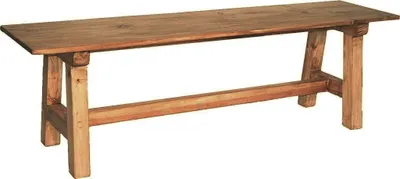 Produktbild von MiaMöbel Bank Mexico Möbel 158x49x31 cm Landhausstil Massivholz Pinie Honig
