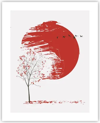 Produktbild von Poster - Poster ohne Rahmen - Japan Blume Kirschen - 40x50 cm - Wand Bild - Wanddeko - Wandbilder - Kunstposter - Wandposter - Bilder - Kunstdruck - Wanddekoration - Wandbild - P2XPA40x50-5063
