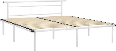 Obrázek produktu pro vidaXL Postel Bílá kovová 200x200 cm