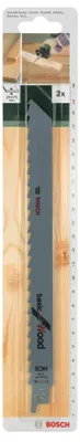 Image de 2 lames scie sabre HCS bois 228 mm S1111K - BOSCH - 2 609 256 700