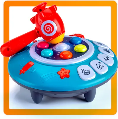 Produktbild von all Kids United Whack a Mole Familienspiel - Actionreiches Reaktionsspiel & Geschicklichkeitsspiel für Kinder mit interaktivem Hammer