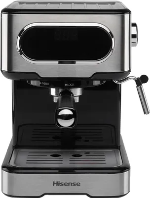 Produktbild von Hisense HESCM15DBK, Espressomaschine, 1,5 l, Gemahlener Kaffee, 1000 W