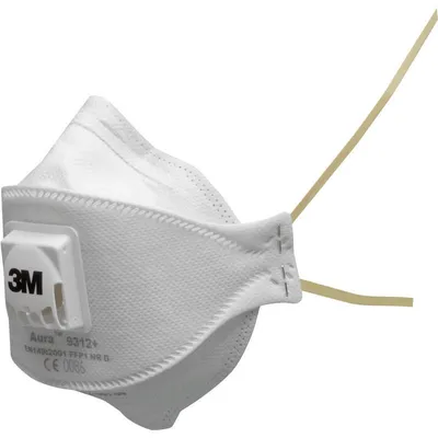 Produktbild von 12x 3M™ Aura™ Partikelmaske, FFP1, mit Ventil, 9312+ | Packung (10 Stück)