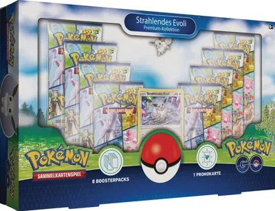 Produktbild von Pokémon Company International Pokémon GO Premium Kollektion Strahlendes Evoli *Deutsche Version*
