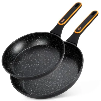 Obrázok produktu pre Vilde | Panvice na vyprážanie sada 2 ks - Ø 24/28 cm - Hliník - Nepriľnavý povrch - TERRUNA