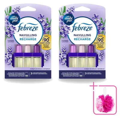 Productafbeelding van 2 x Ambi Pur 3Volution navulling lavendel, 20 ml - voordeelverpakking - 2 stuks