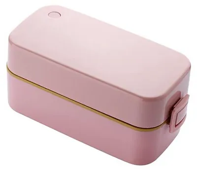Image de Boîte à déjeuner à deux compartiments avec joint d'étanchéité en silicone